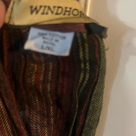 NWT patchwork overalls by windhorse adjustable size boho style pants - Picture 13 of 13